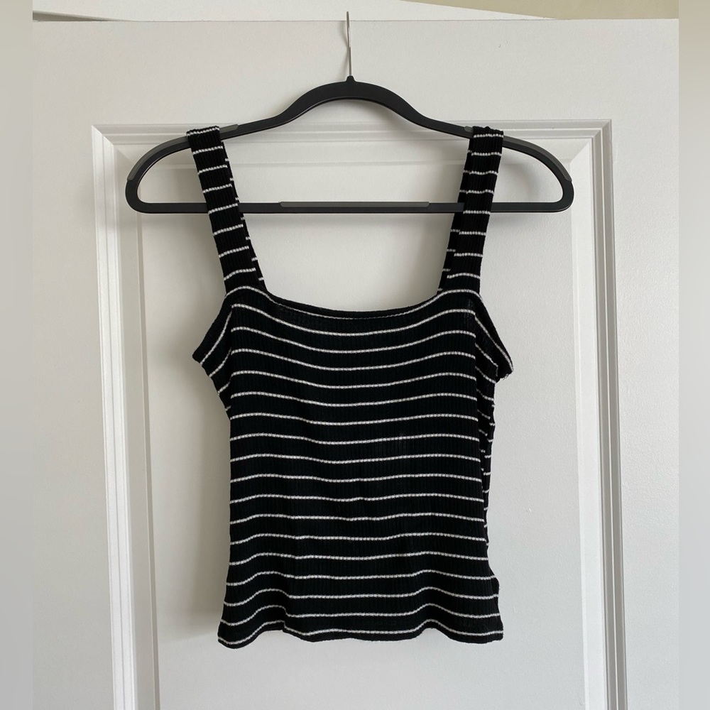 Urban Outfitters black and white striped tank top